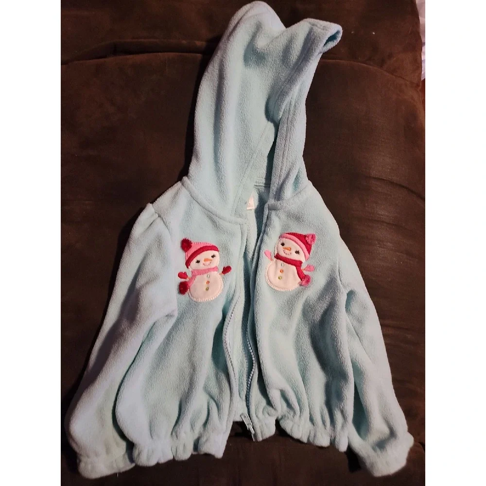 Gymboree cozy cutie snowman sweatshirt size 2t 3t‎